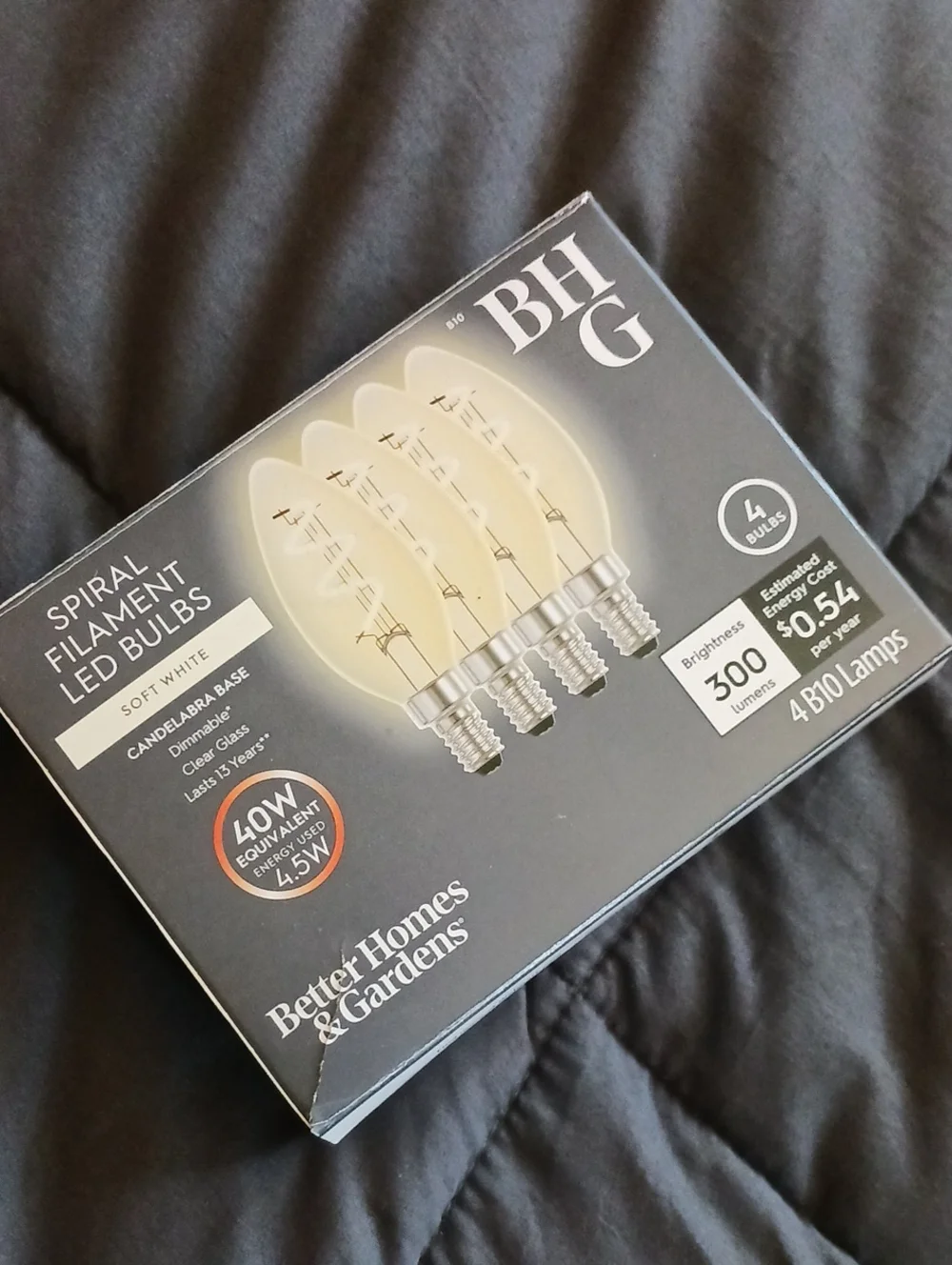 Better Homes & Gardens Spiral Filament LED Bulbs - Soft White (4-Pack)